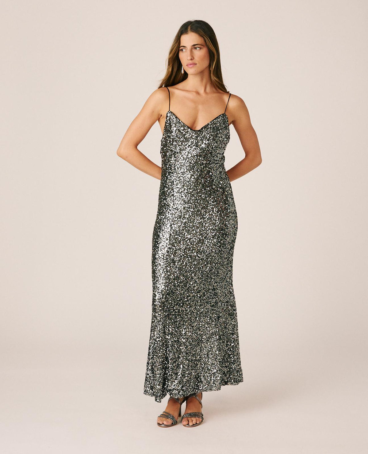 VESTIDO LENTEJUELAS MIDI