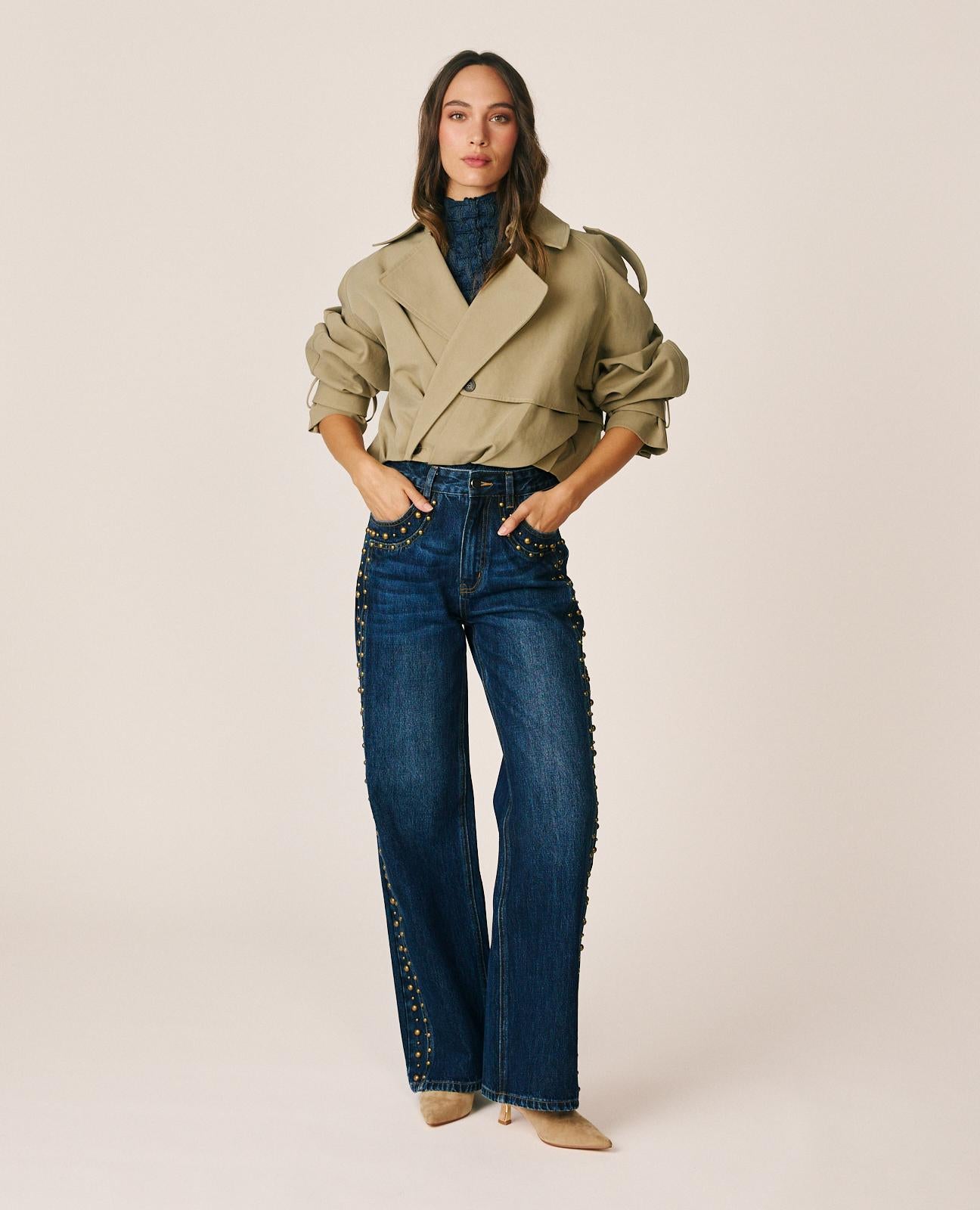 GABARDINA CORTA CRUZADA