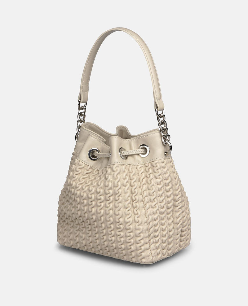TEXTURED LEATHER CANDY BAG