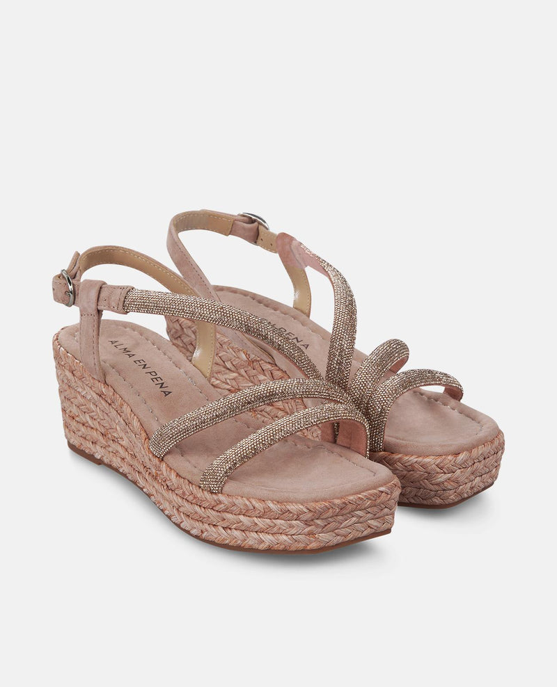 SANDALIA CUÑA TIRAS