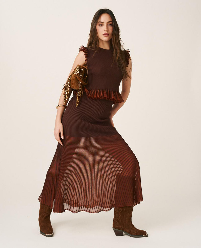 FALDA SEMITRANSPARENTE METALIZADA