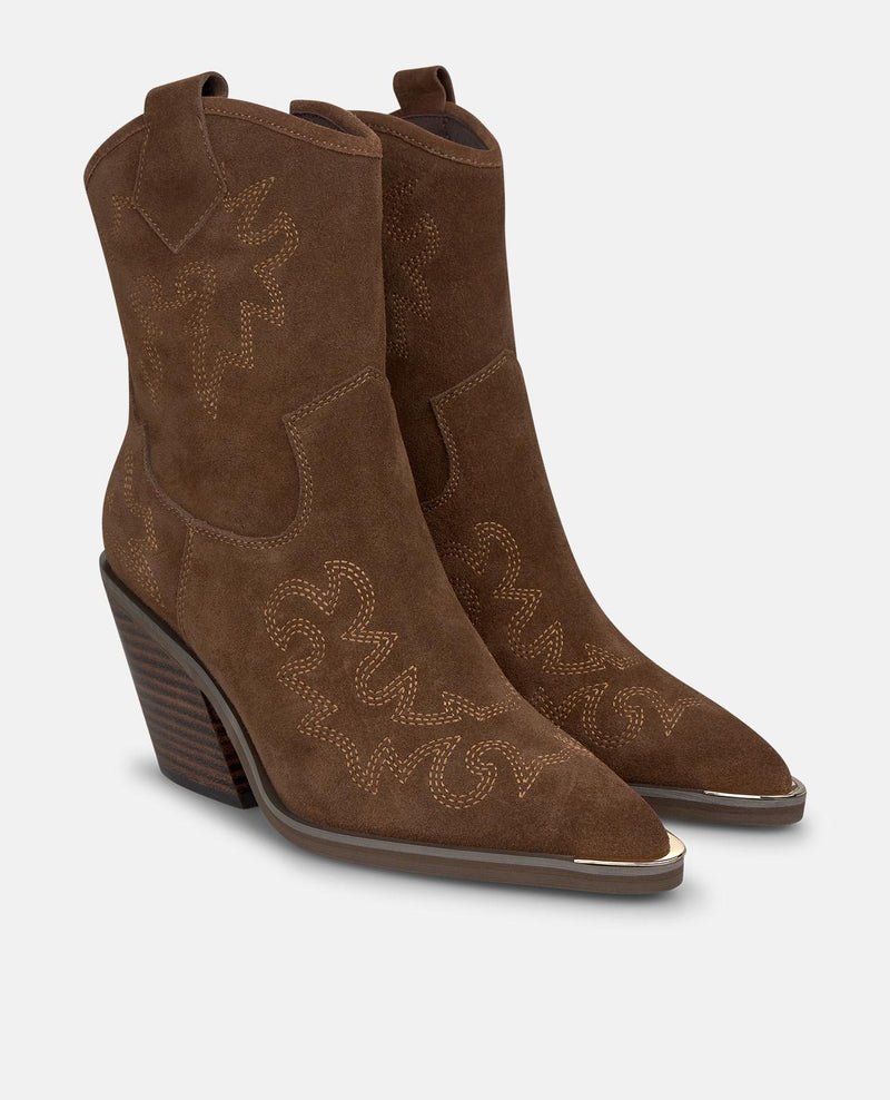 SUEDE COWBOY BOOTS