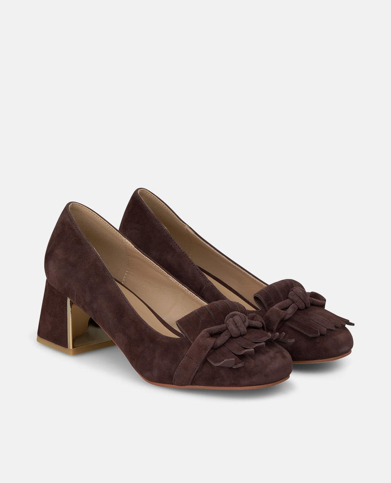 ZAPATO DE ANTE CON FLECOS