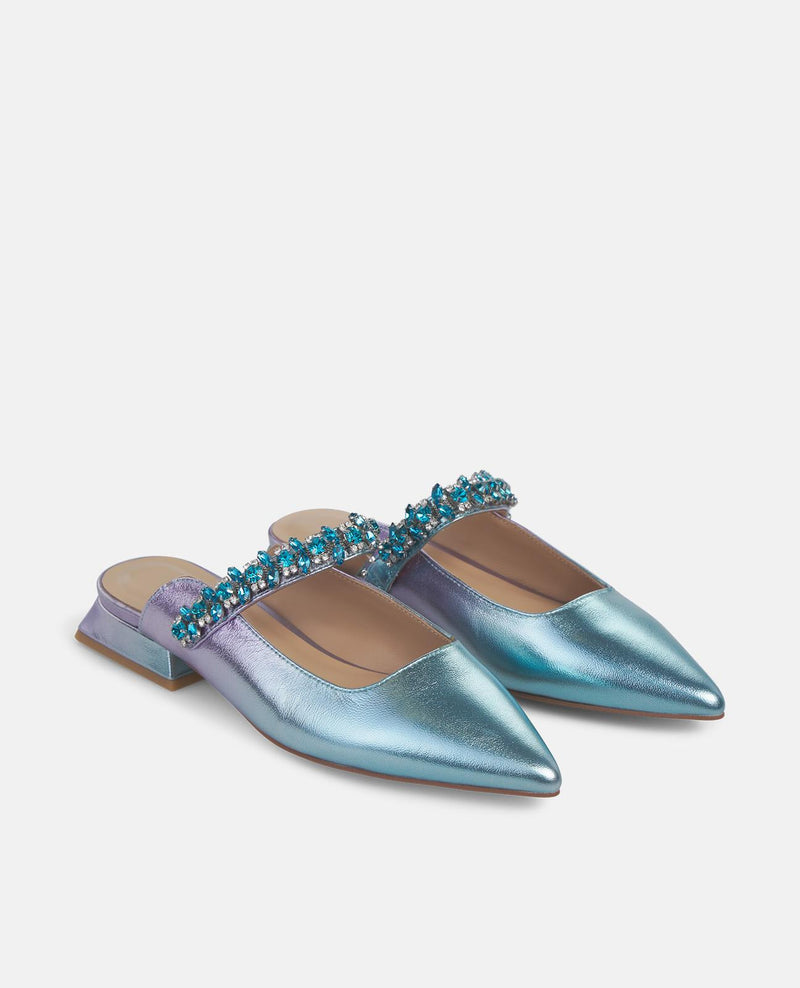 ZAPATO DESTALONADO TIRA PEDRERÍA