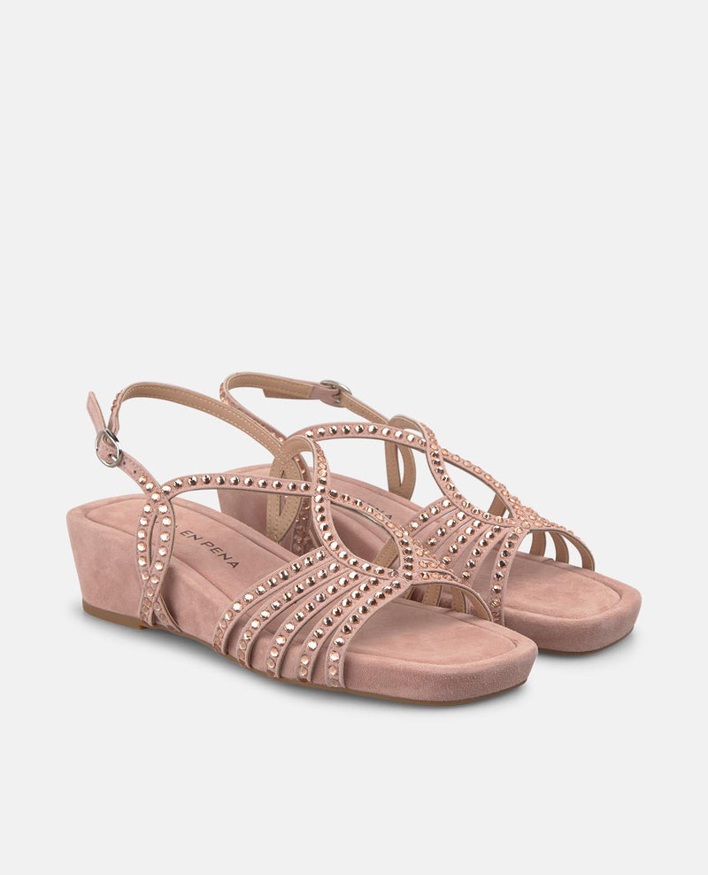 SANDALIA CUÑA MULTITIRA TRANSFER