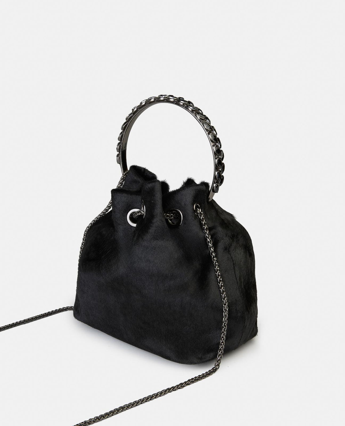 BOWLER BAG WITH PENDANT DETAIL