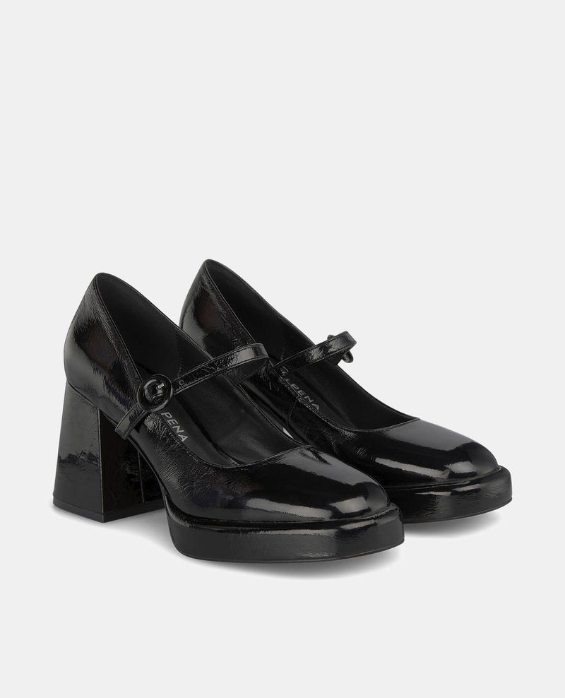 PATENT LEATHER HIGH HEEL SHOE