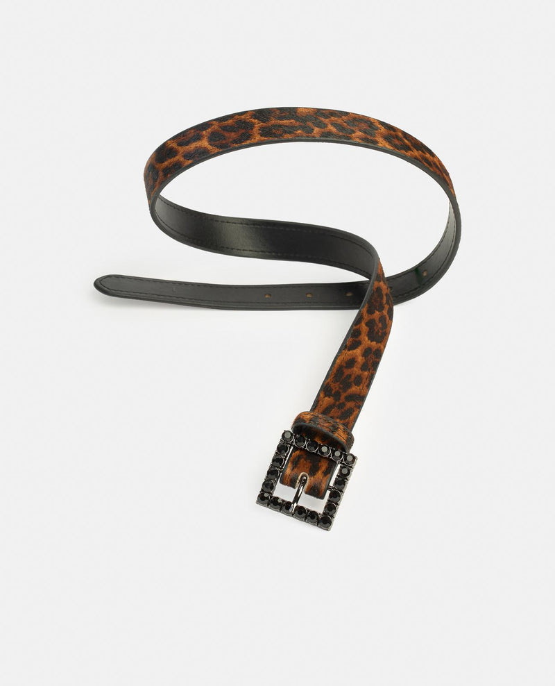 BUCKLE BELT WITH RHINESTONES