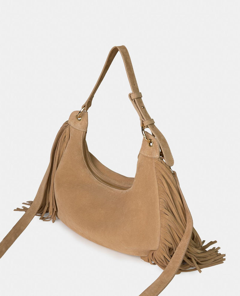 FRINGED SHOULDER BAG