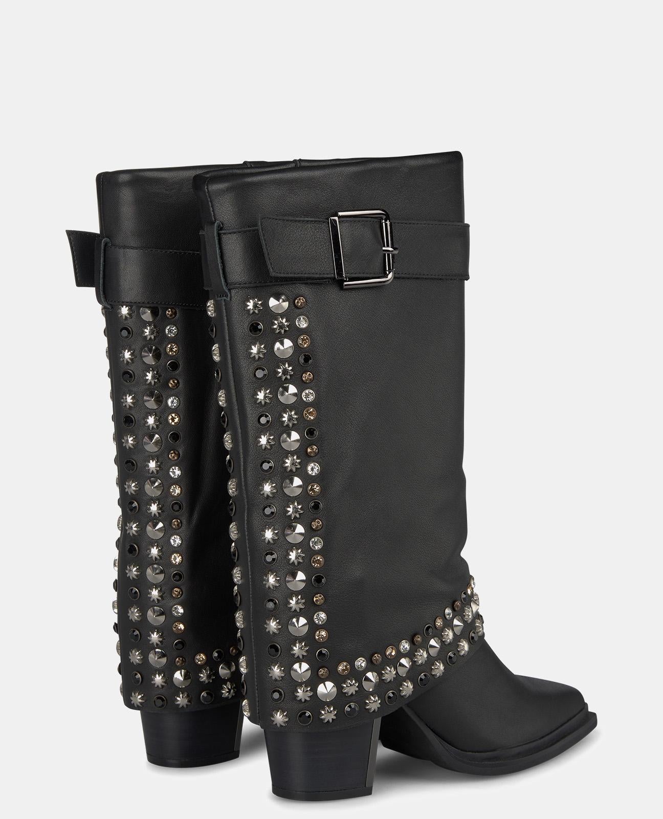 STUDDED GAITER BOOT