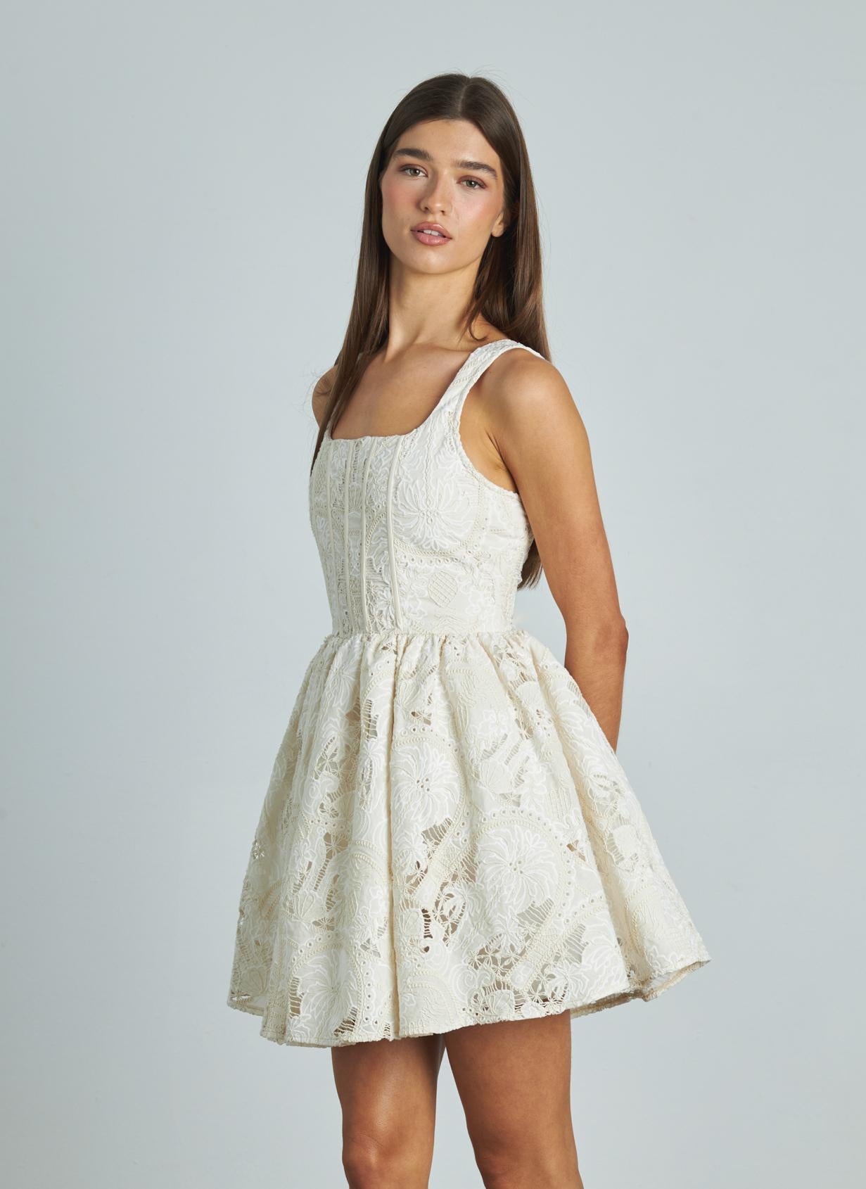 Alma En Pena Monos Vestido Alma En Pena Printed Mini Vestido