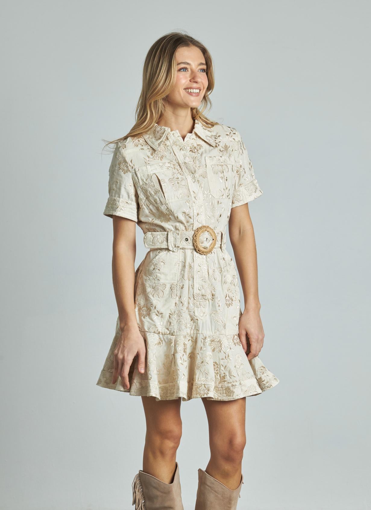 VESTIDO MINI JACQUARD