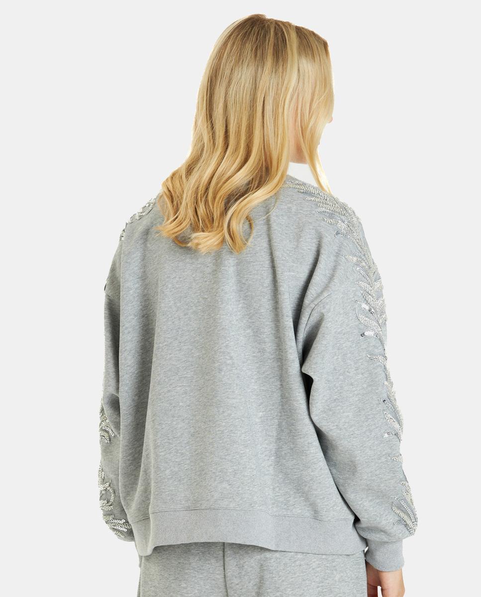 SWEATSHIRT MIT PAILLETTEN-DETAIL