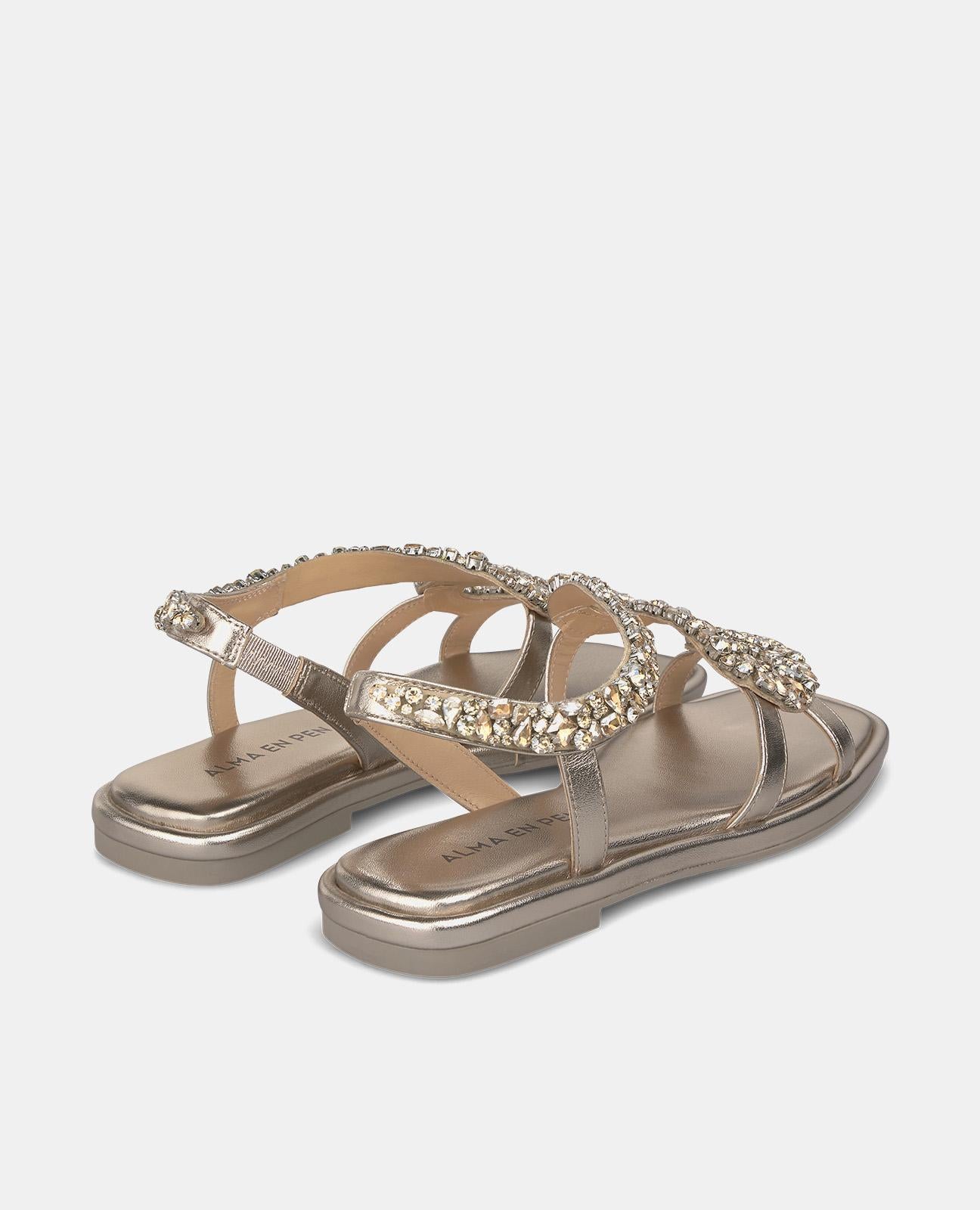 SQUARE TOE SNAKE SANDAL