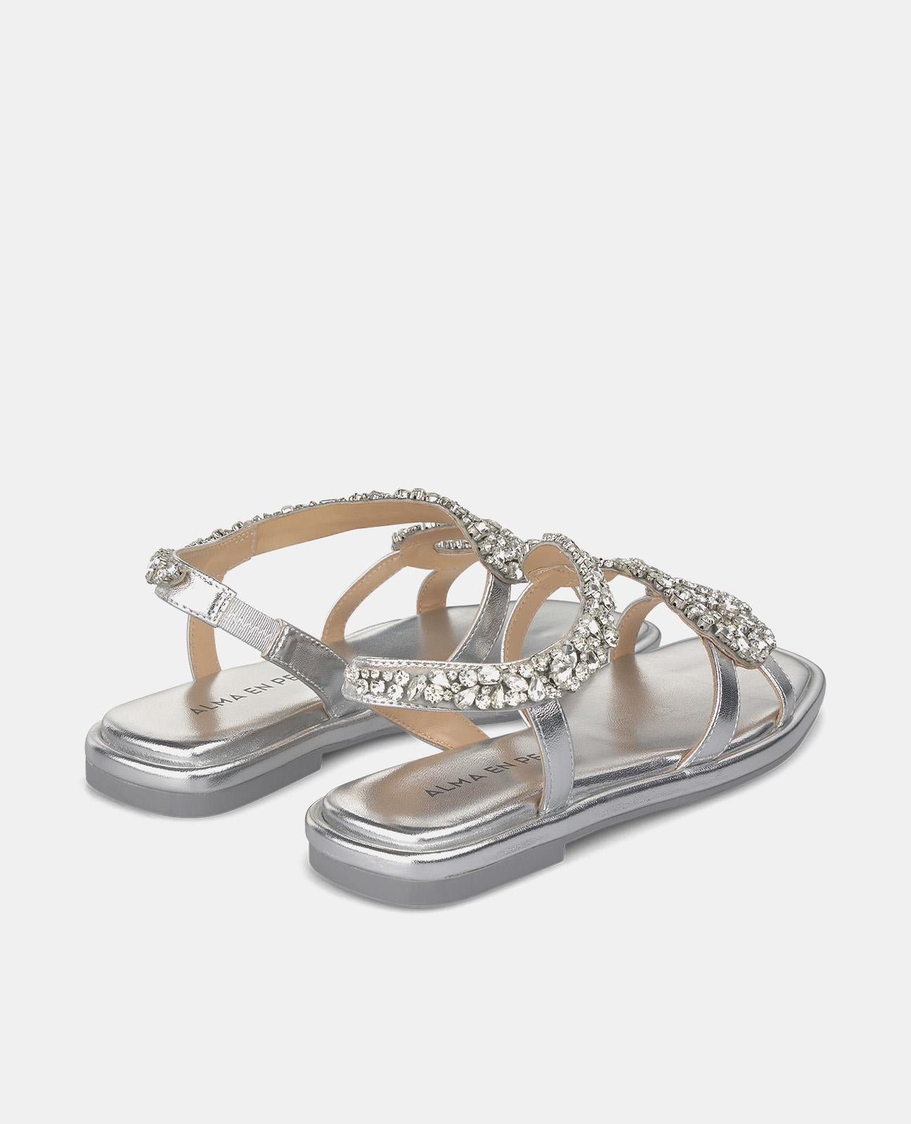 SQUARE TOE SNAKE SANDAL