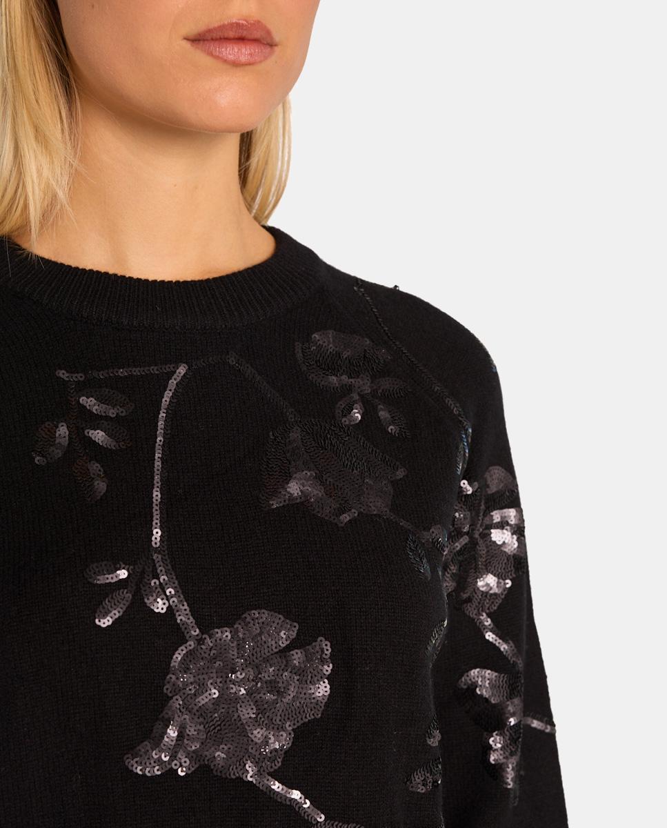 PULL BRODÉ FLEURS