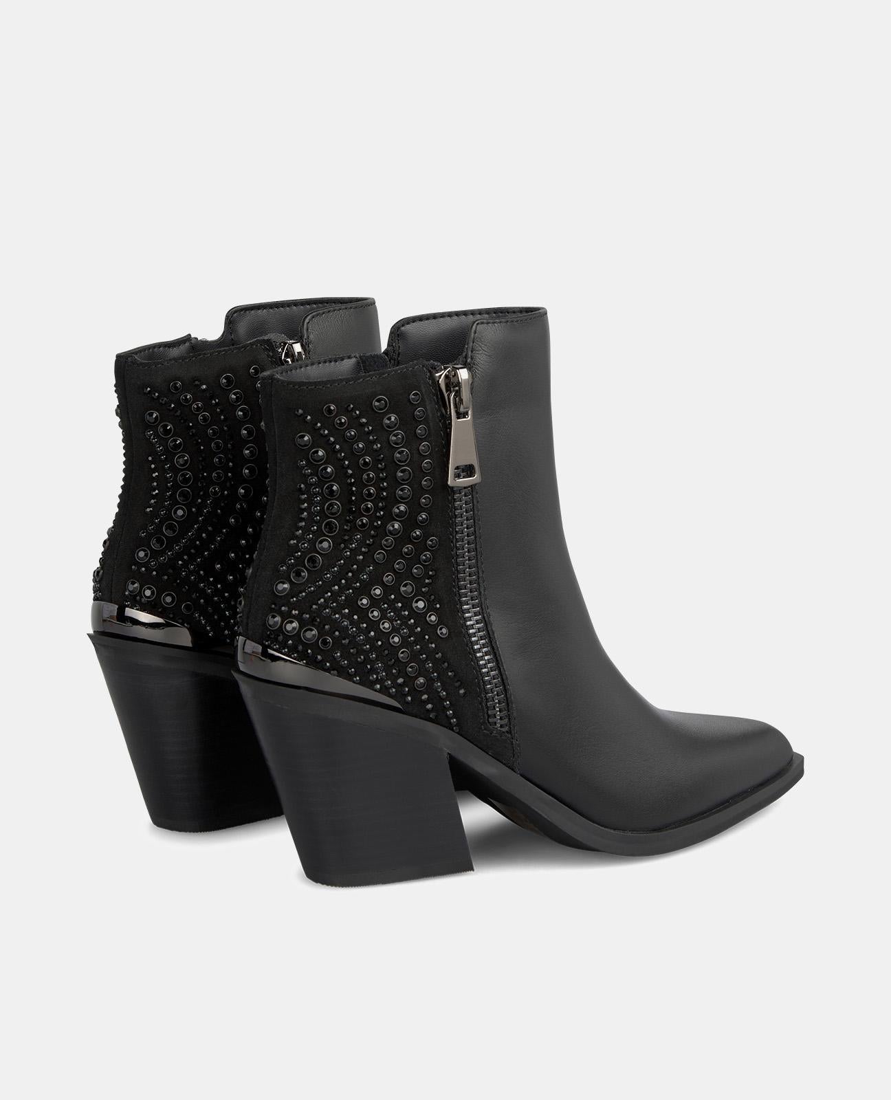 BOOTIE WITH RHINESTONE PATTERN