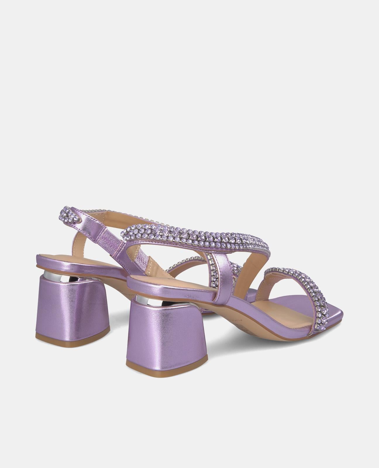 SANDAL WITH SNAKE HEEL