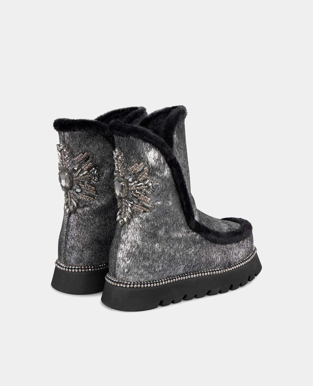 BEADED HAIR EFFECT BOOTIE