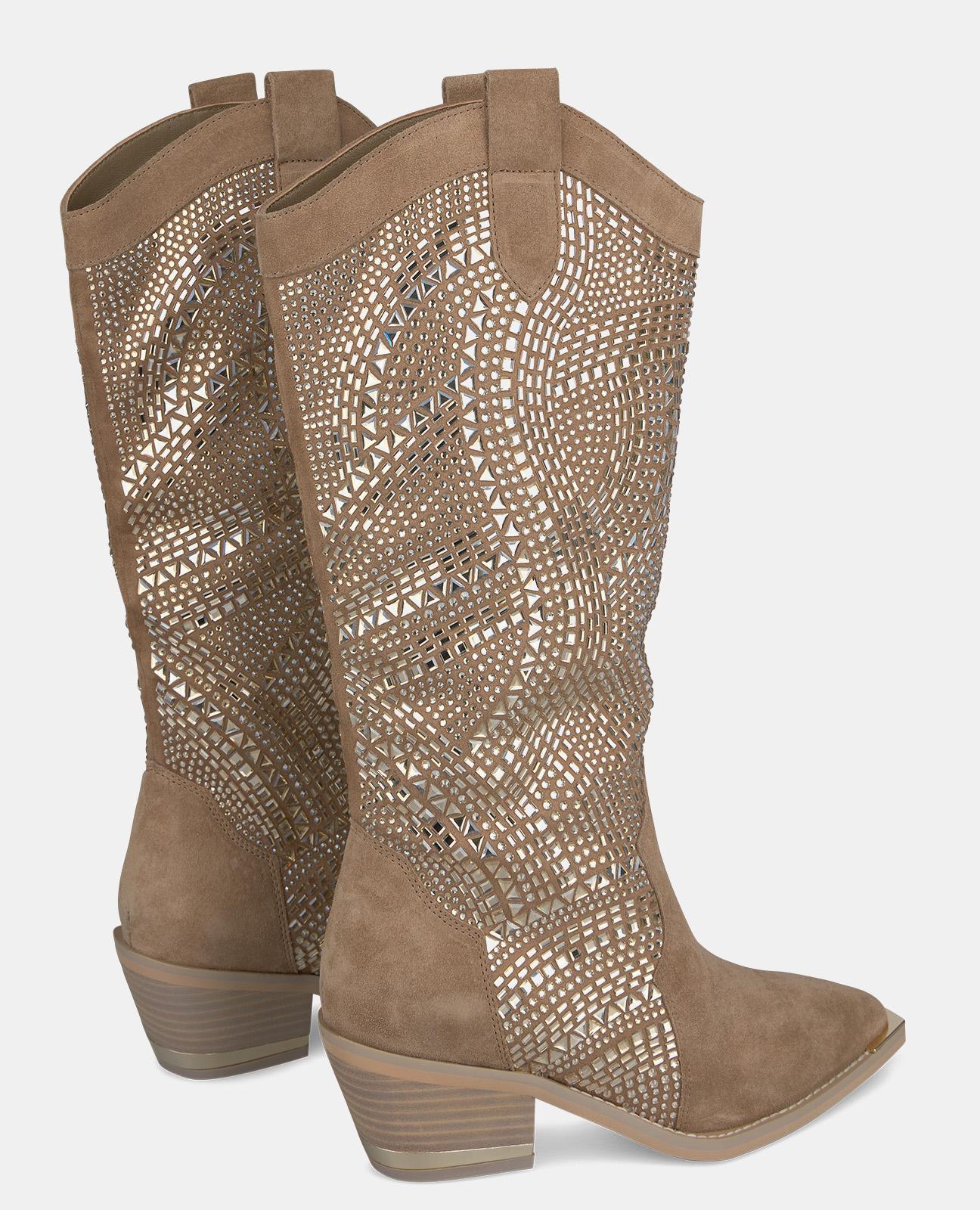 COWBOY BOOT WITH RHINESTONES