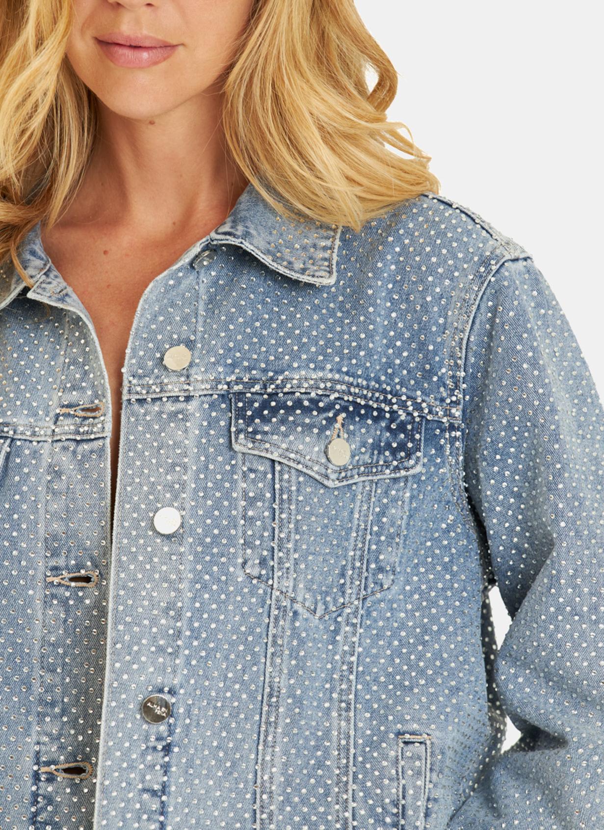 CAMICIA IN DENIM CON STRASS