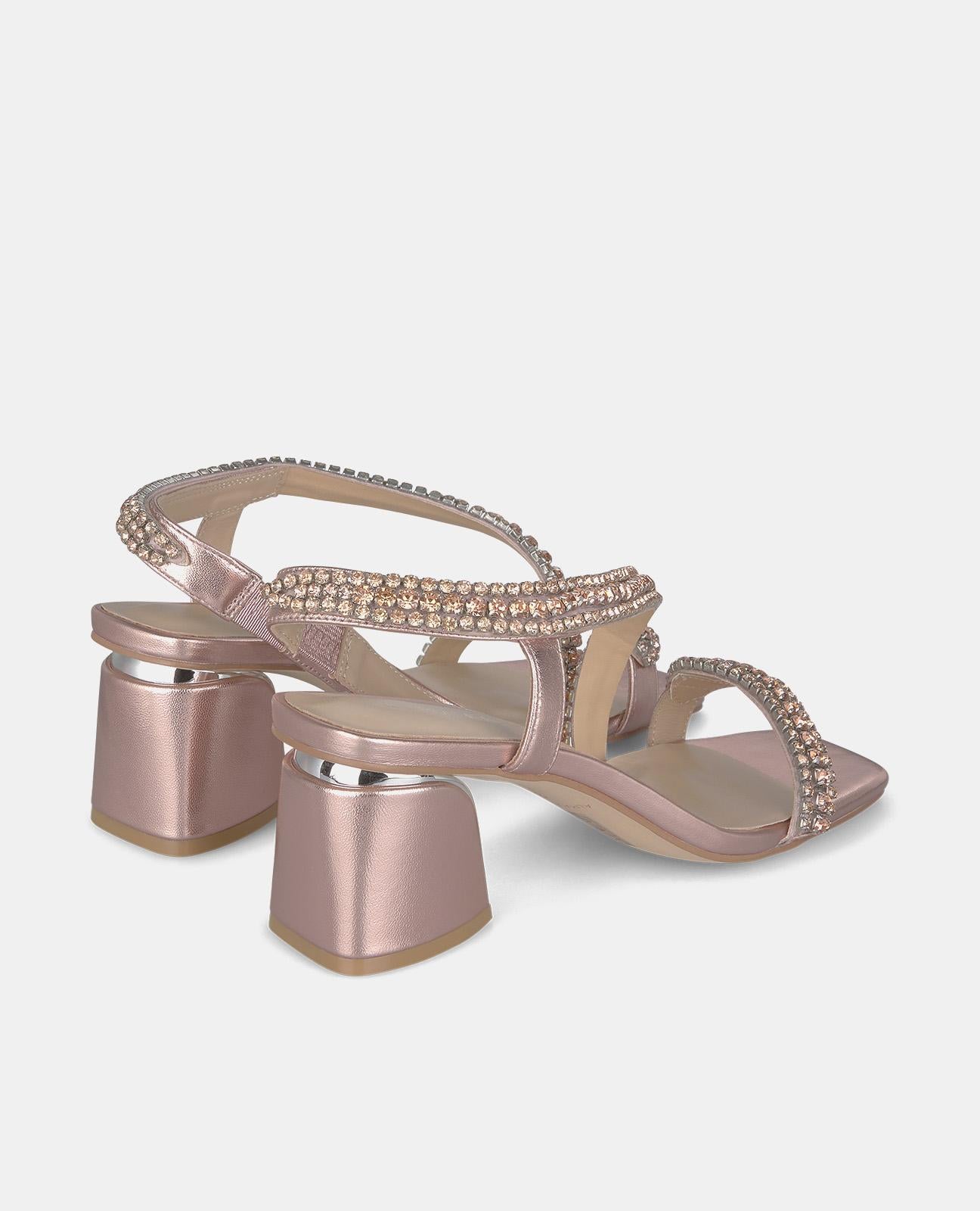 SANDAL WITH SNAKE HEEL