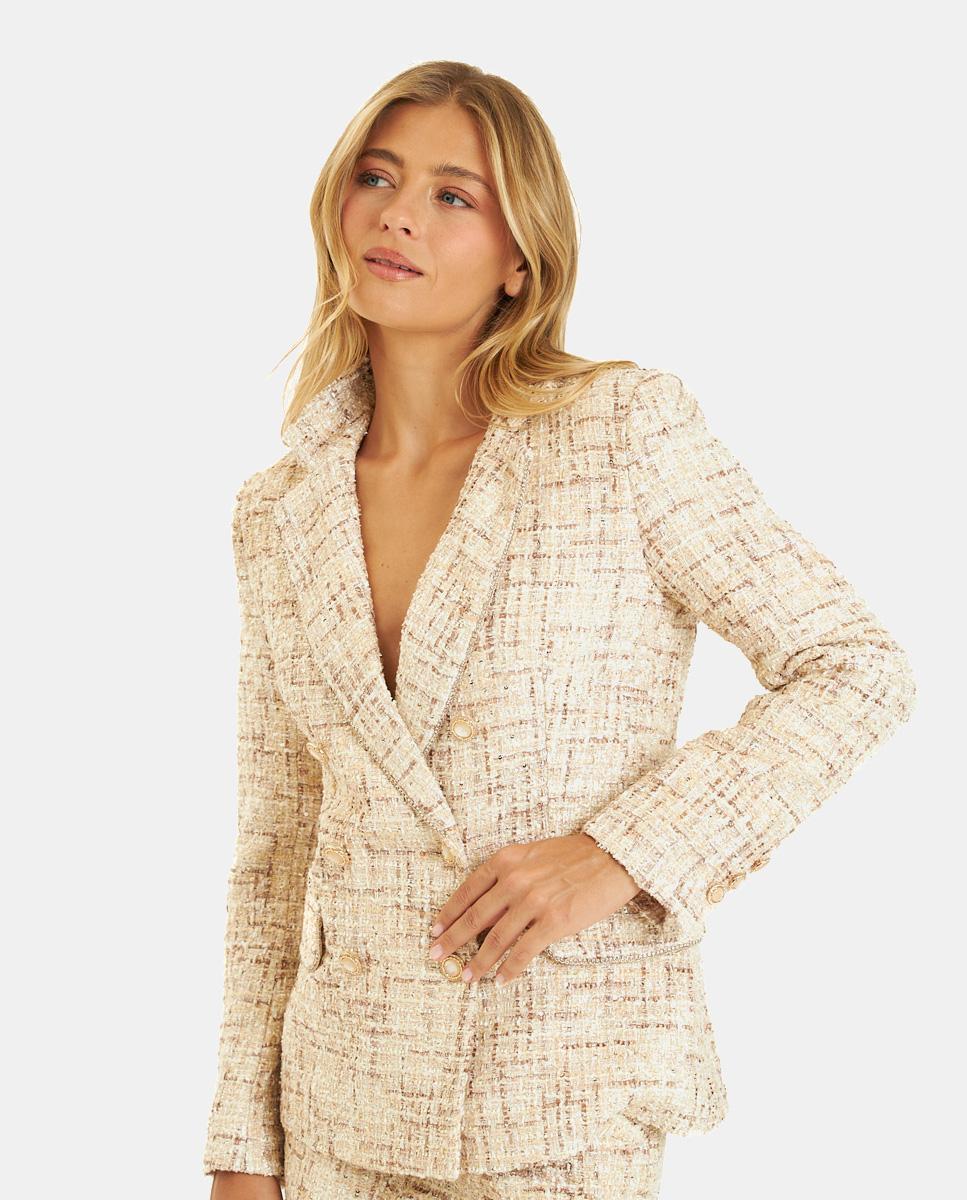 BLAZER TEXTURA BOTONES JOYA