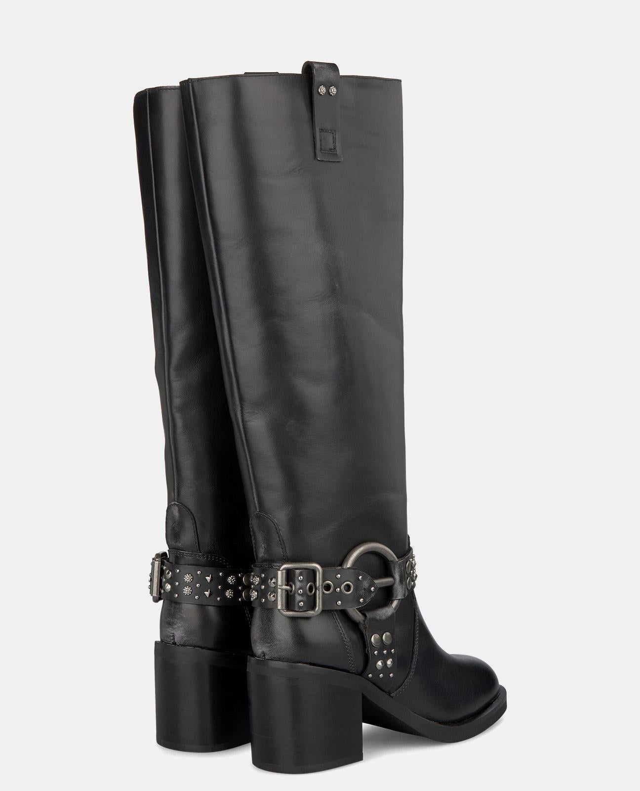 METALLIC-KREISABSATZ-STIEFEL