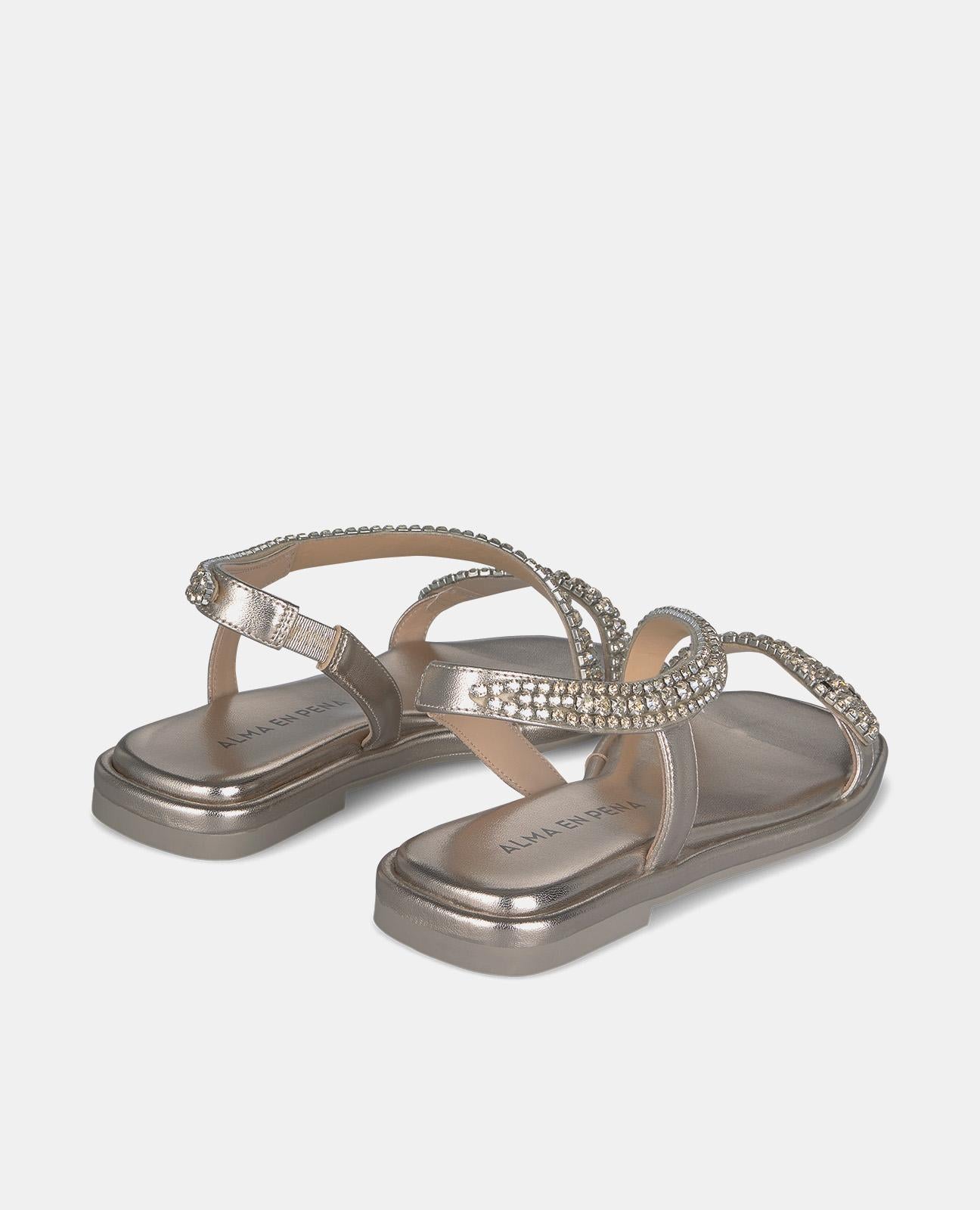 FLAT SANDAL SNAKE STRAP