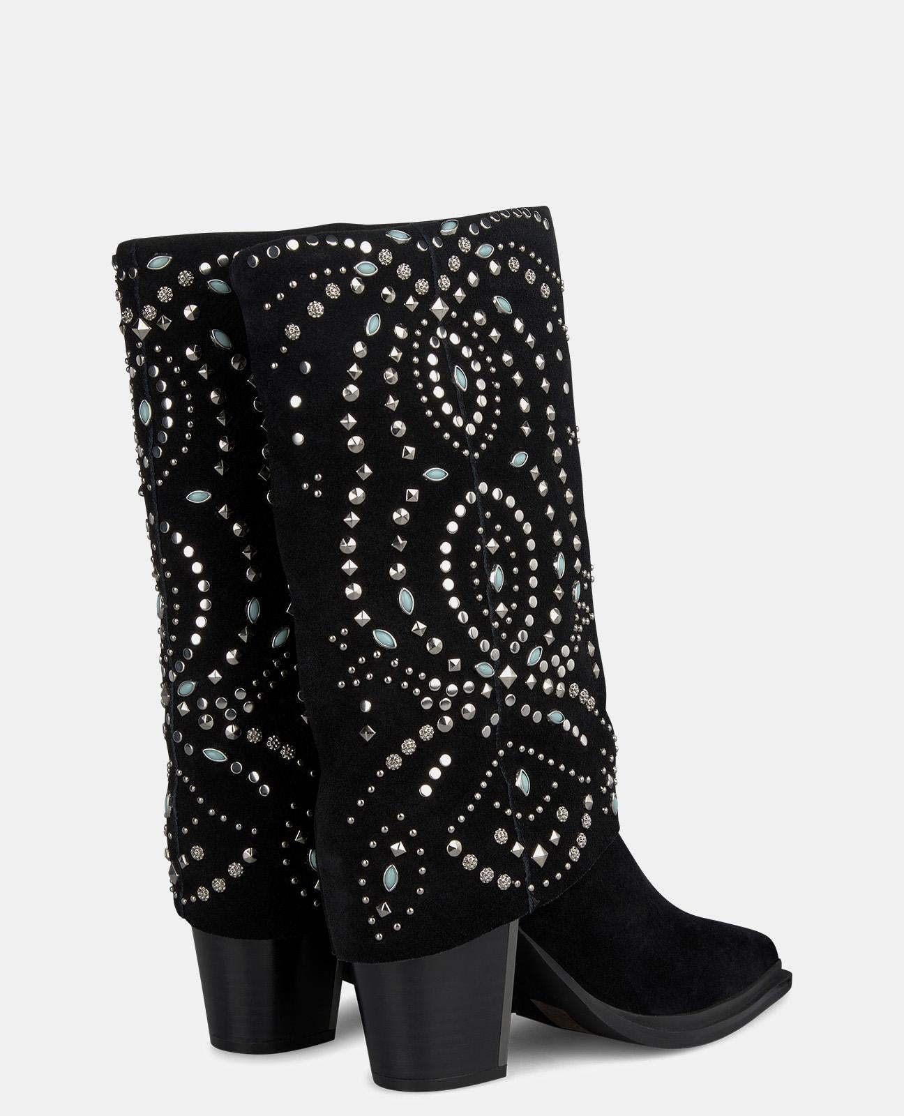 STUDDED GAITER BOOT