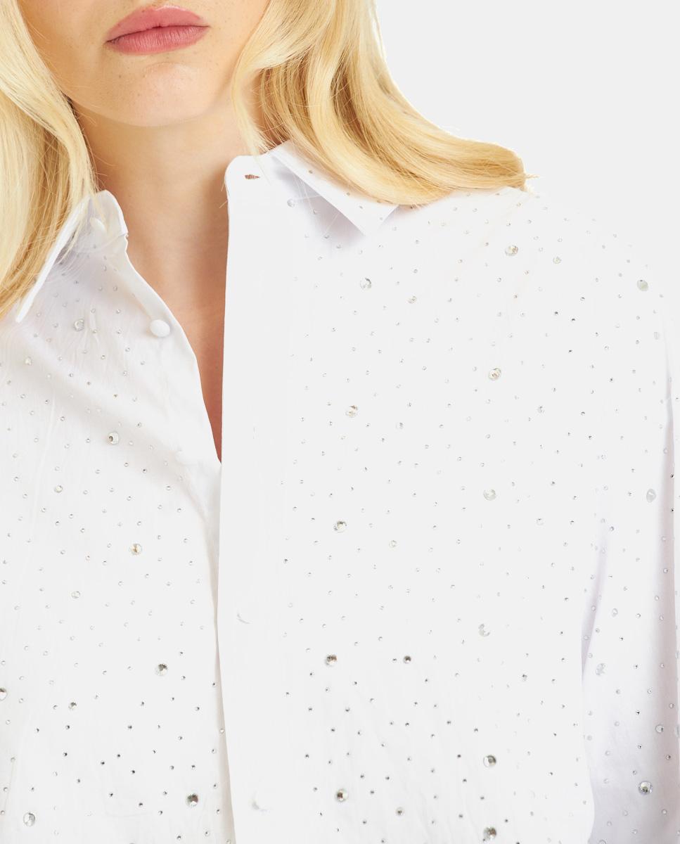 SHIRT WITH RHINESTONE DETAILS