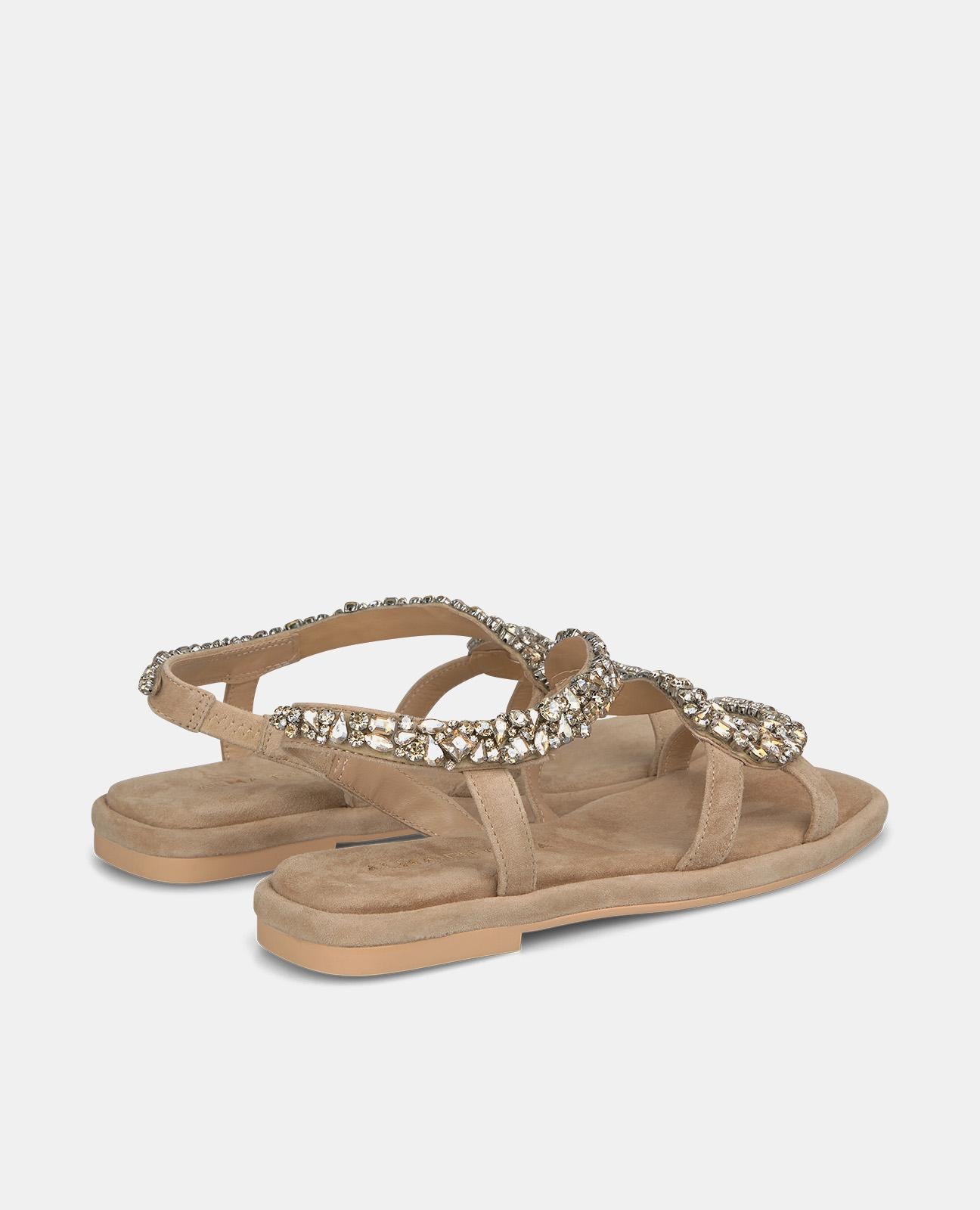 SQUARE TOE SNAKE SANDAL