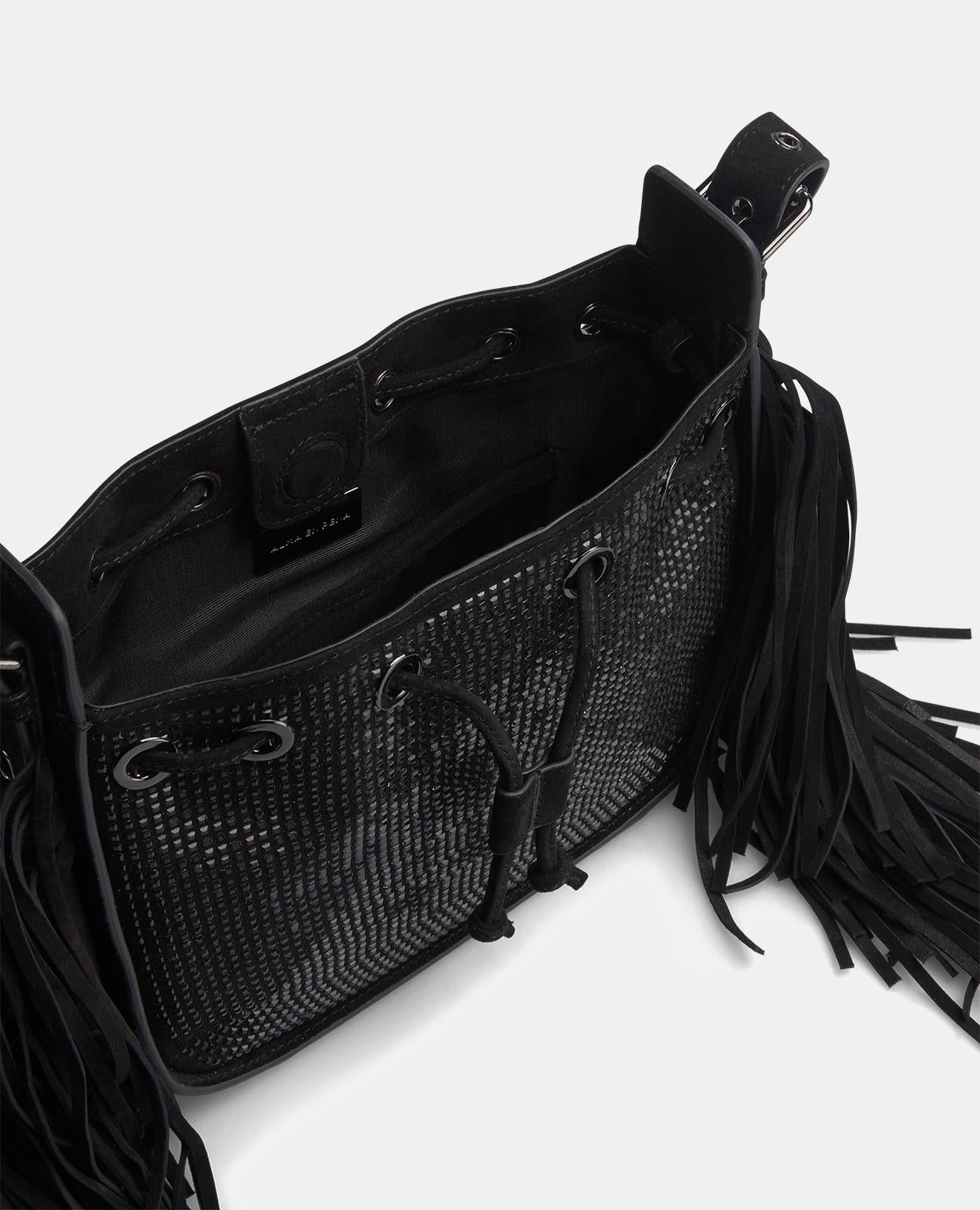 FRINGED SHOULDER BAG