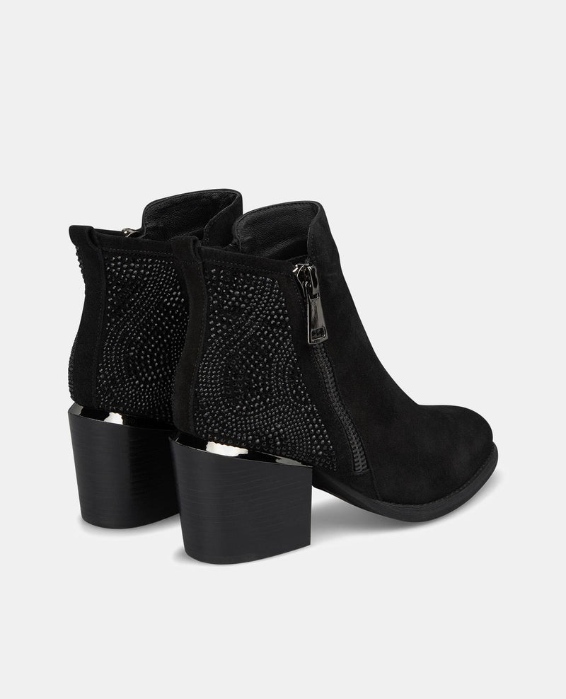 BOTTINES ZIPPÉES À PAILLETTES