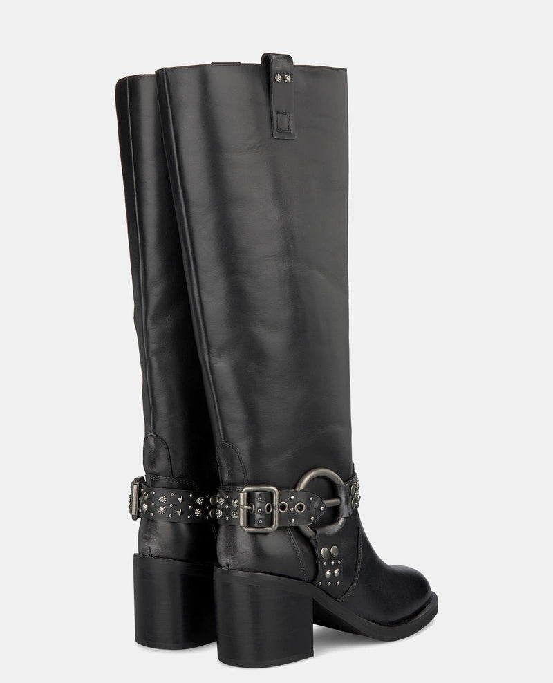 METALLIC CIRCLE HEEL BOOT