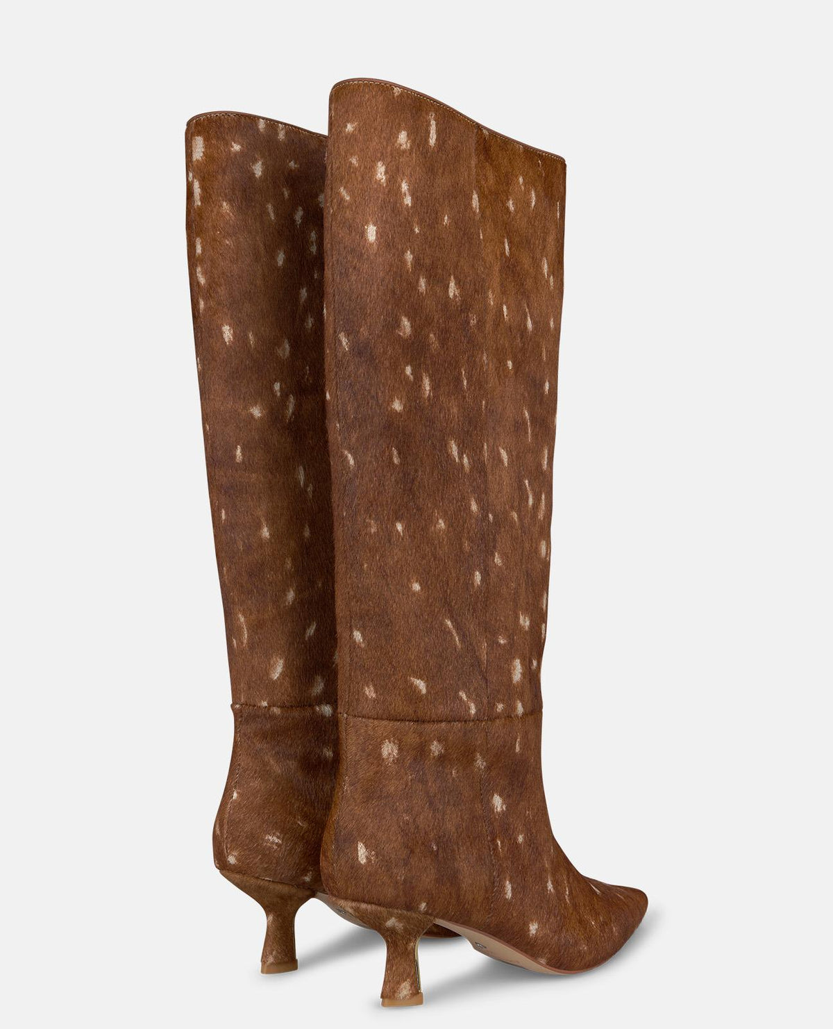 ANIMAL-PRINT LEATHER BOOTS