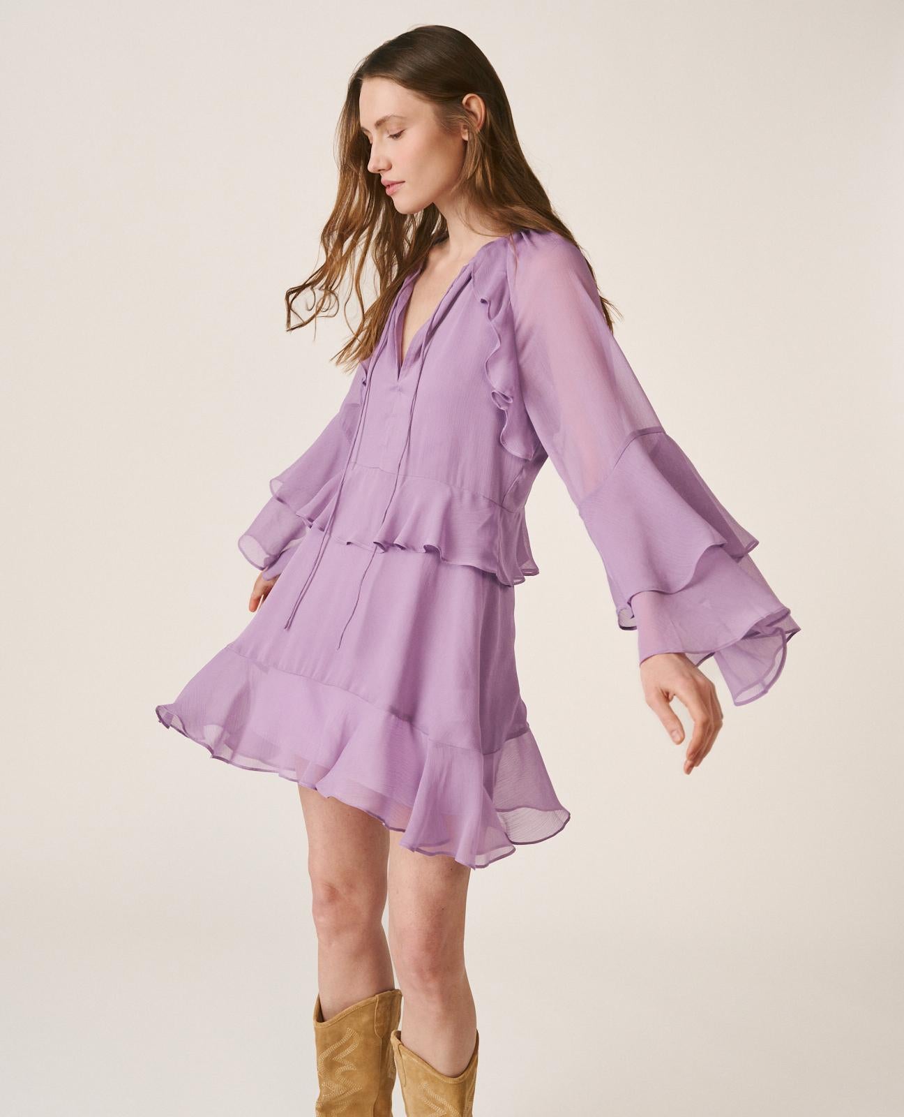 VESTIDO MANGA ACAMPANADA