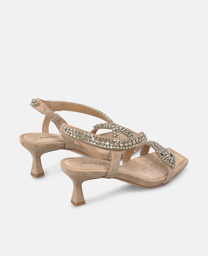 SANDÁLIA COM SALTO DE COBRA MINI