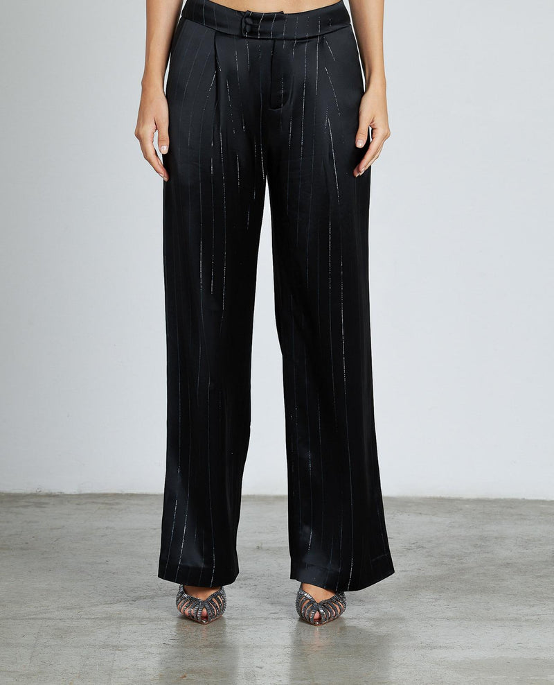 PANTALÓN DIPLOMÁTICO RAYA METALIZADA