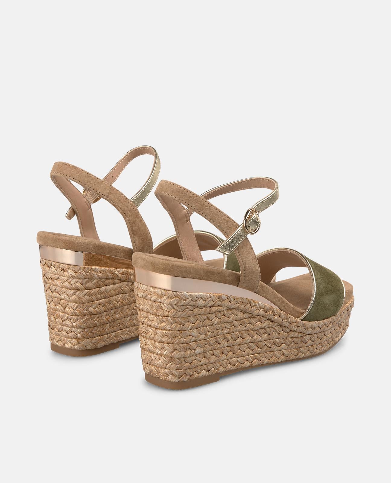 SINGLE STRAP ESPARTO WEDGE SANDAL