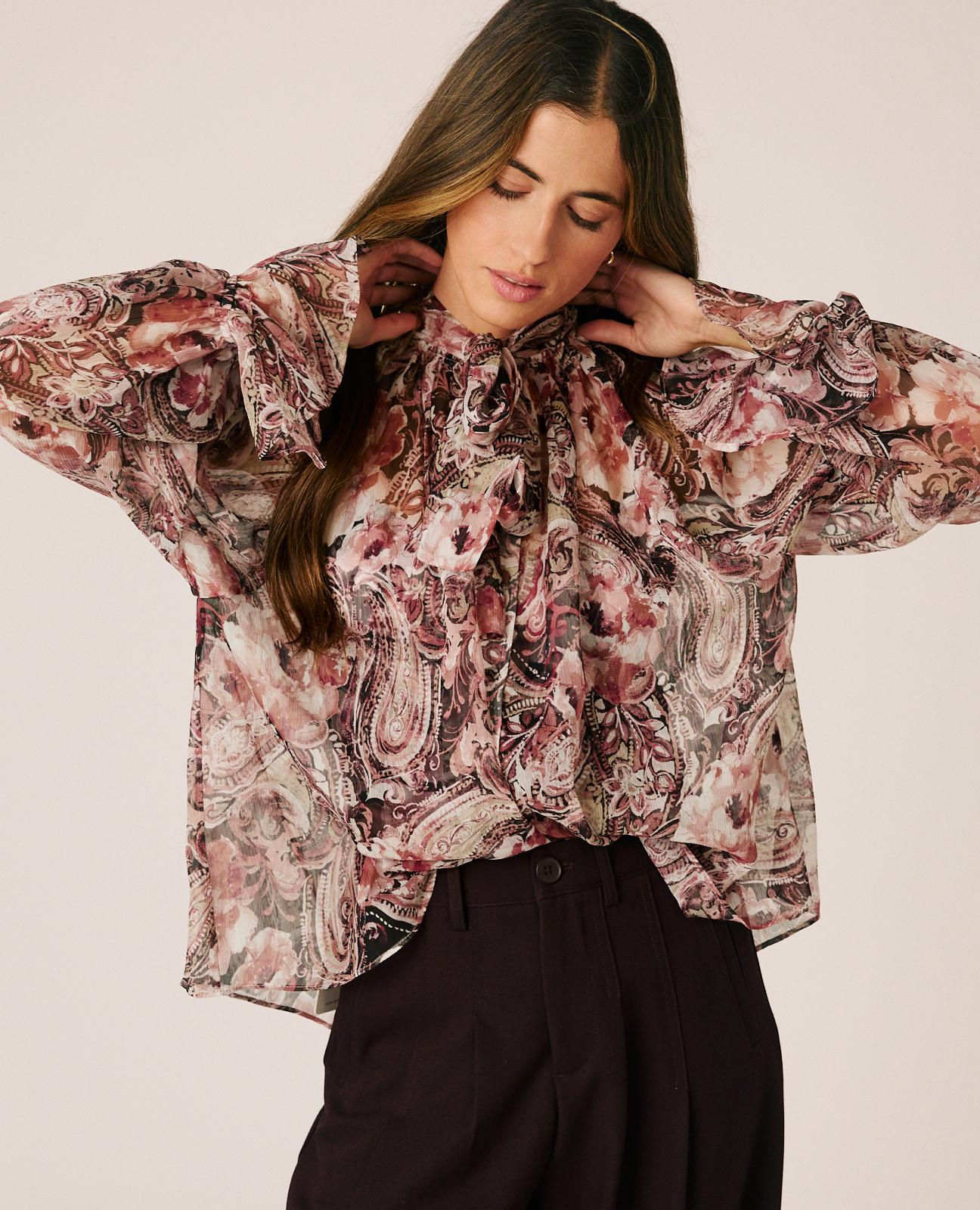 BLUSA GASA FLORAL