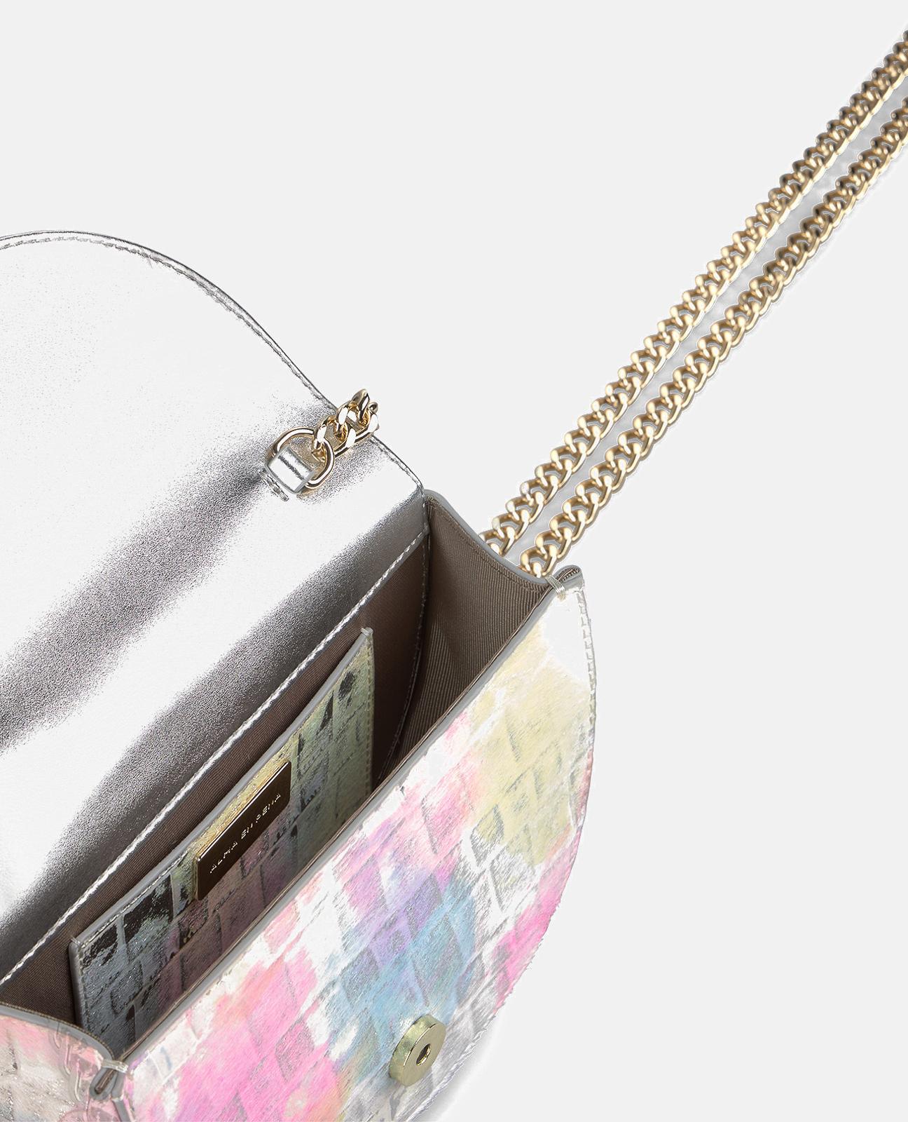 JEWELED HALF MOON BAG