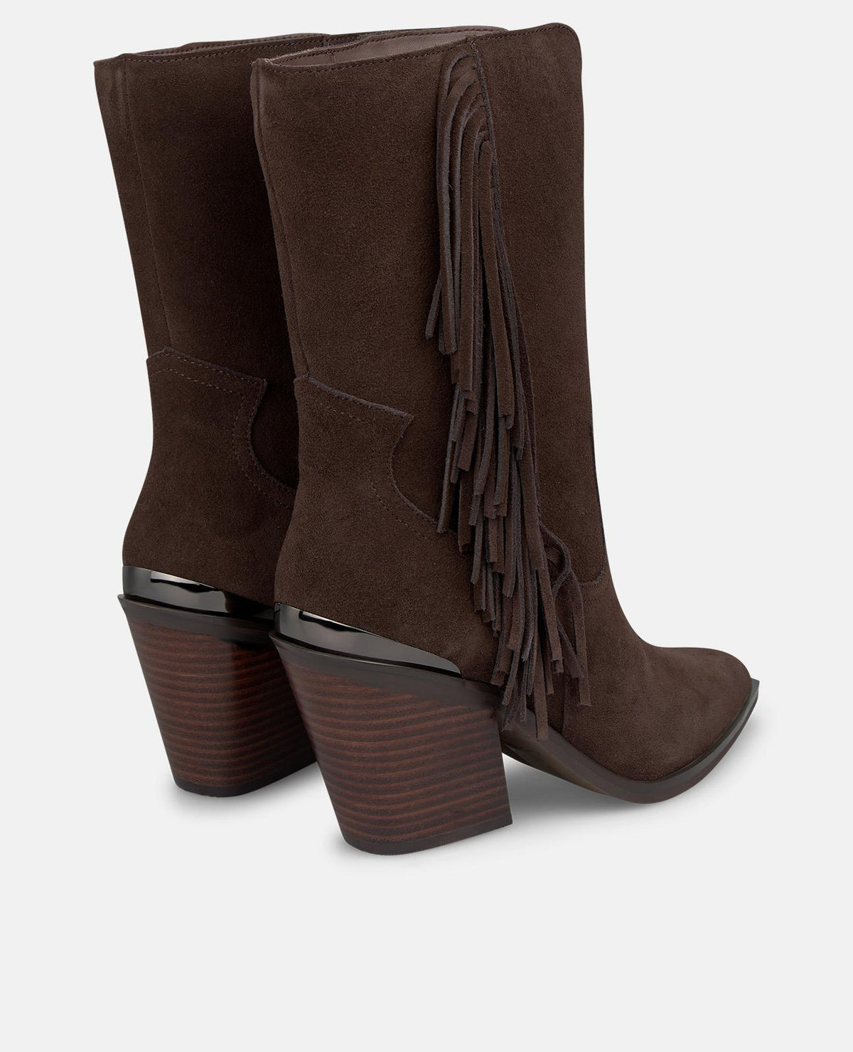 BOTA COWBOY DE PIEL CON FLECOS