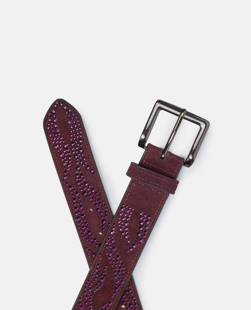 BELT FLAMES RHINESTONES