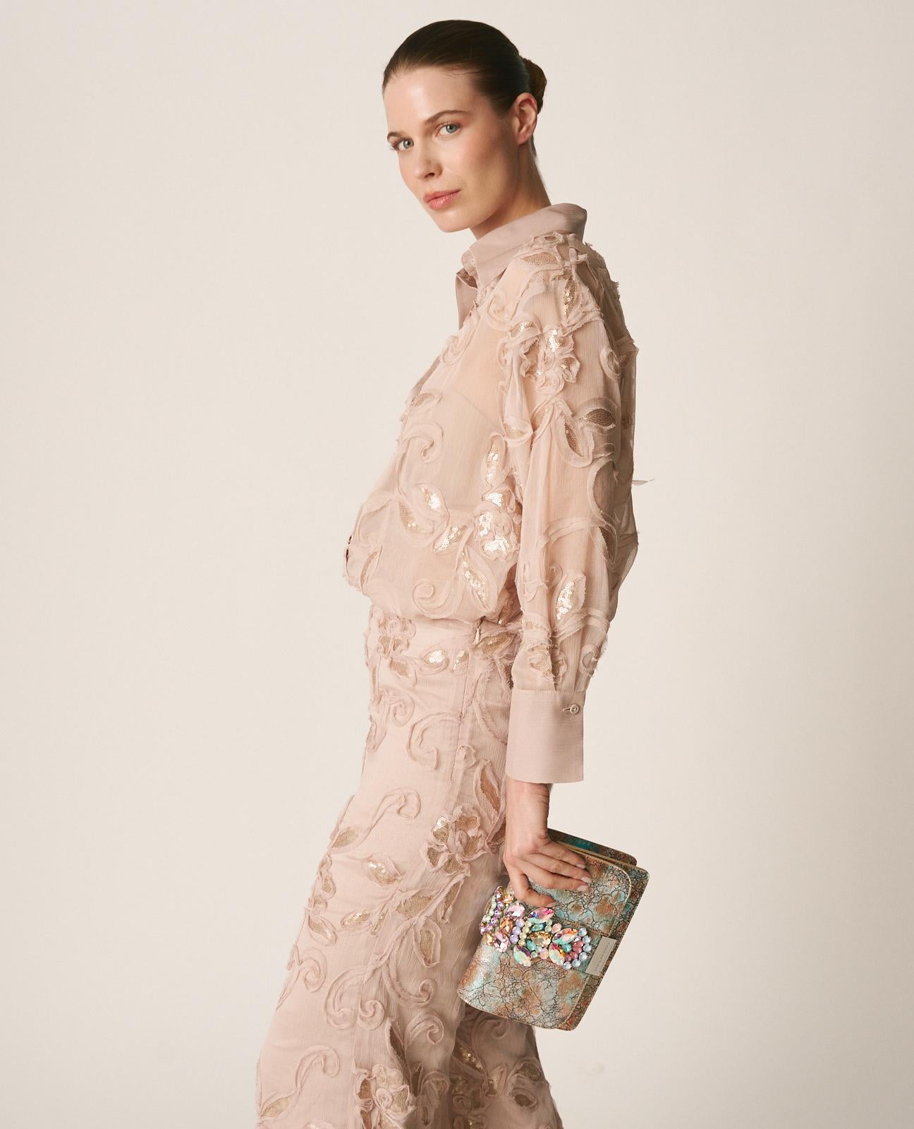 CLUTCH BAG WITH RHINESTONES