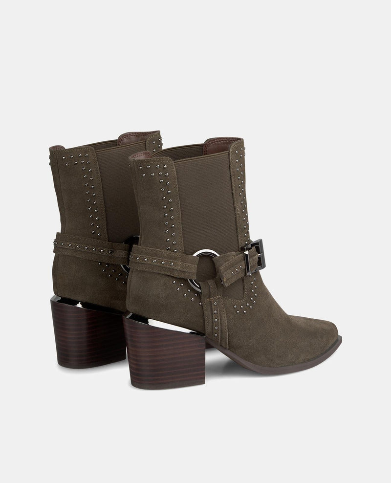 BOTTINES À TALONS AVEC ÉLASTIQUE