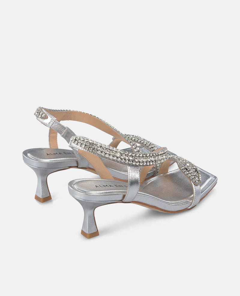 SANDÁLIA COM SALTO DE COBRA MINI