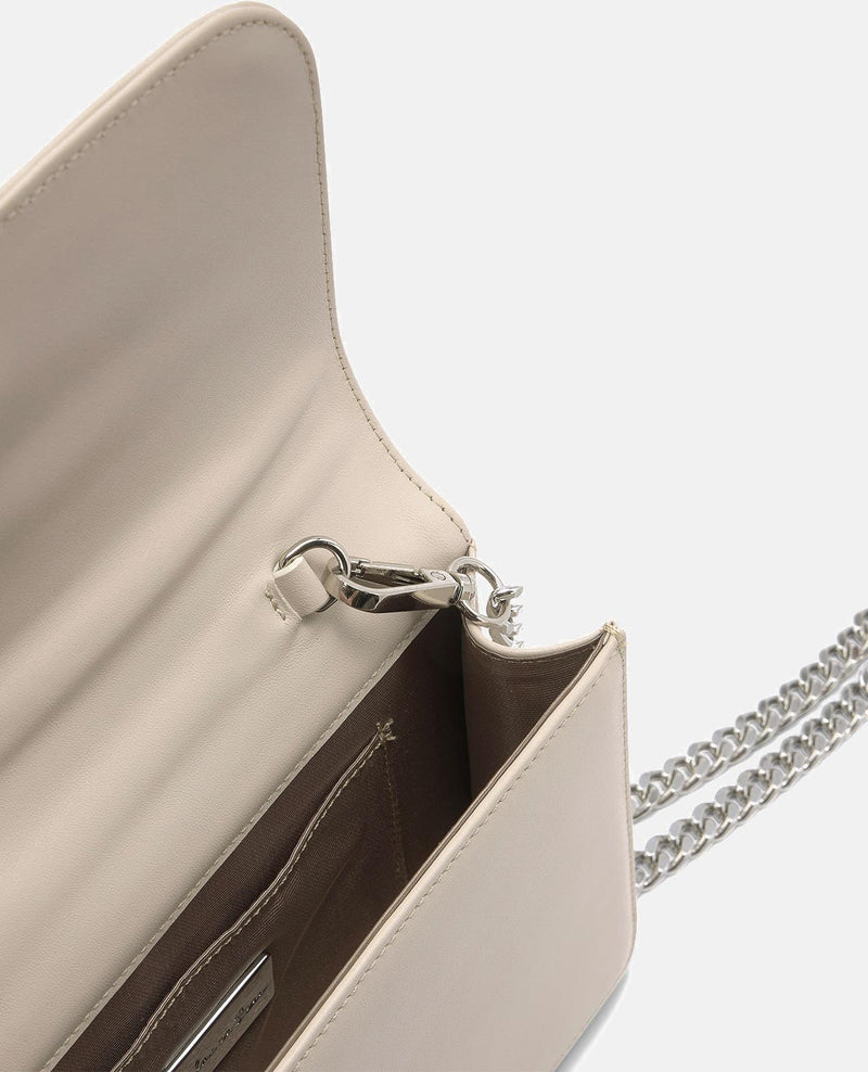 BOLSA DE OMBRO COM ABA DE COBRA