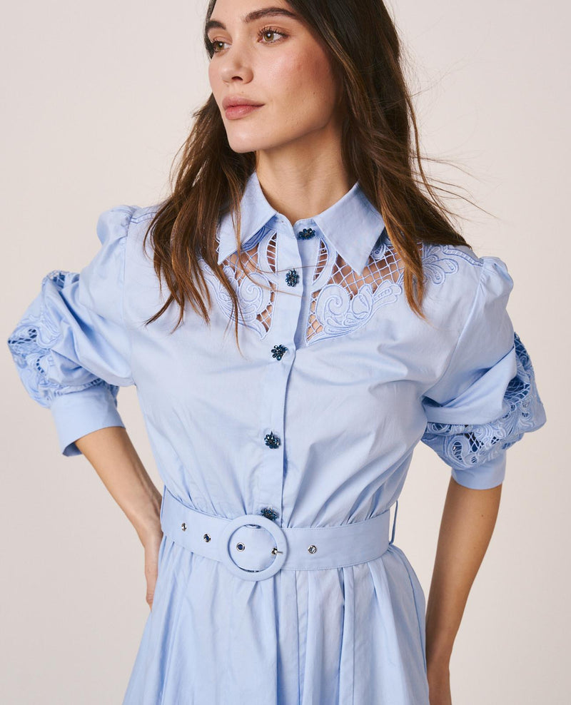 VESTIDO POPELÍN ALGODÓN