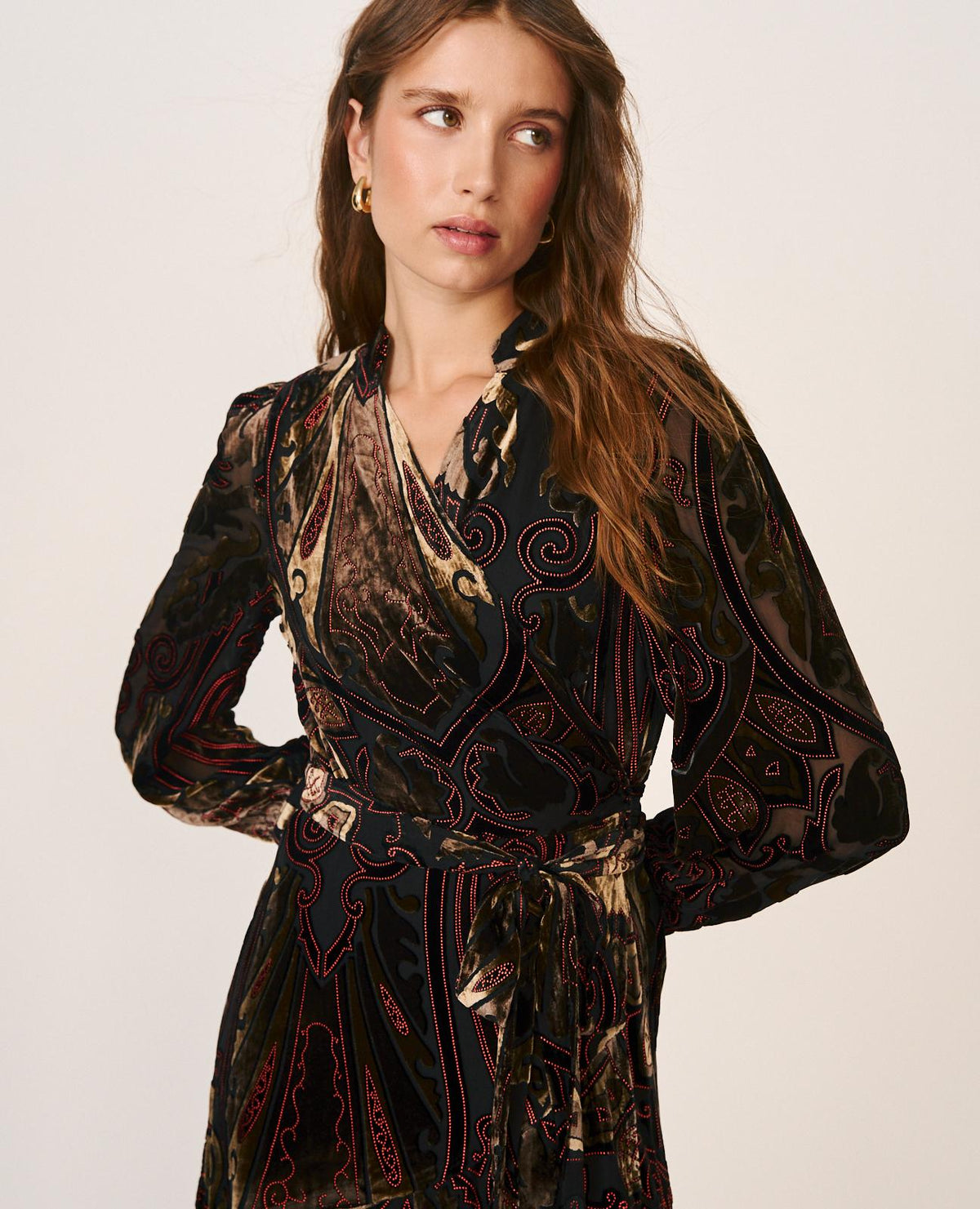 VESTIDO MIDI SEDA ESTAMPADO